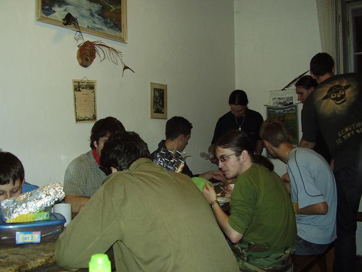 Při jídle